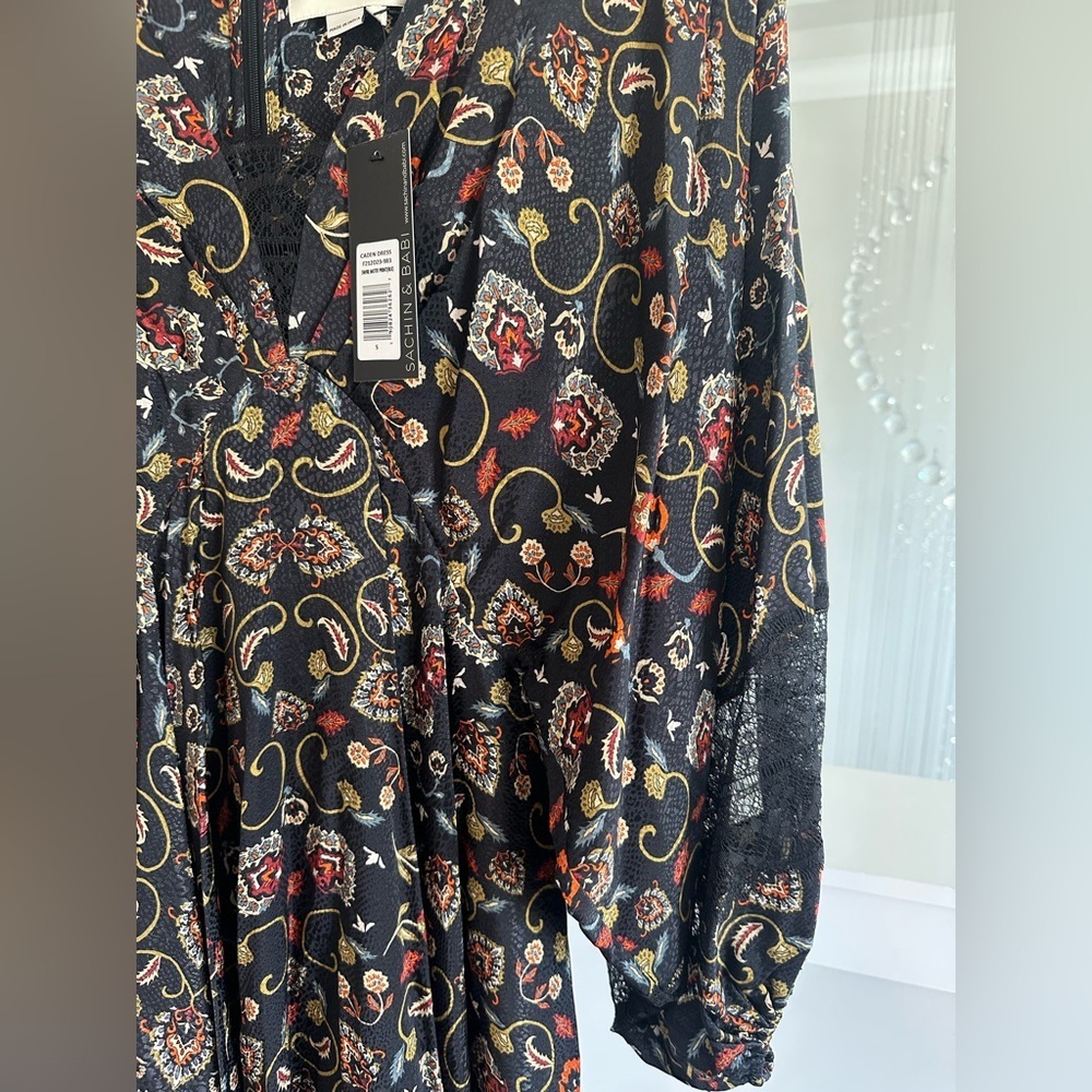 Anthropologie Sachin And Babi Floral Garden Dress - Picture 9 of 10